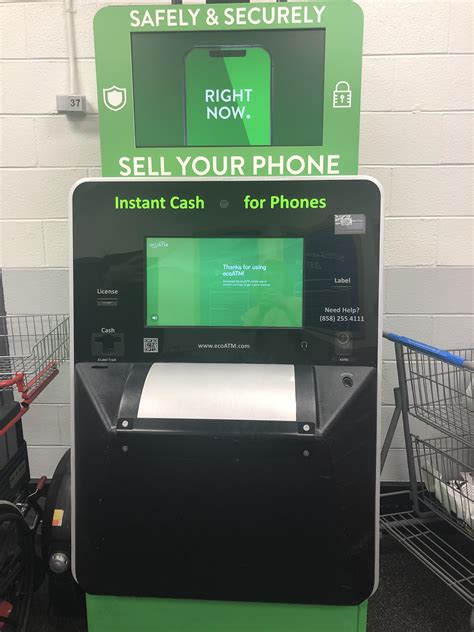 ecoATM kiosks leverage technology to offer consumers an easy, safe, secure and convenient place to sell their used cell phones in exchange for cash. . Ecoatm at walmart near me